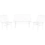 Conjunto de Mesa com 3 Poltronas Home ESPRIT Branco Metal 115 x 53 x 83 cm de Home ESPRIT, Sofás - Ref: S3054669, Preço: 232,...