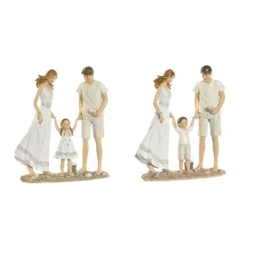 Decorative Figure Home ESPRIT White Beige Mediterranean 20,5 x 6,5 x 24,5 cm (2 Units) by Home ESPRIT, Ornaments - Ref: S3054...