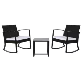 Tisch-Set mit 2 Stühlen Home ESPRIT Schwarz Stahl 59 x 61,5 x 74 cm von Home ESPRIT, Sessel - Ref: S3054724, Preis: 160,23 €,...