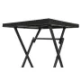 Conjunto de Mesa con 2 Sillas Home ESPRIT Negro Acero ratán sintético 58 x 58 x 71,5 cm de Home ESPRIT, Mesas de comedor - Re...