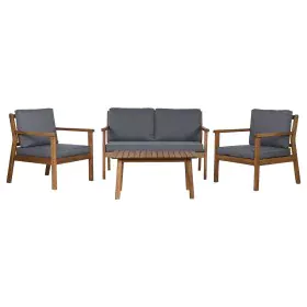 Table Set with 3 Armchairs Home ESPRIT Brown Grey Acacia 120 x 72 x 75 cm by Home ESPRIT, Sofas - Ref: S3054736, Price: 500,4...