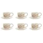 Set of 6 Cups with Plate Home ESPRIT Yellow White Pink Lilac Metal Dolomite 180 ml by Home ESPRIT, Cups - Ref: S3054752, Pric...