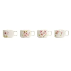 Set di Tazze da Caffè Home ESPRIT Bianco Rosa Lilla Metallo Bambù Dolomite 260 ml di Home ESPRIT, Tazze - Rif: S3054753, Prez...