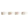 Ensemble de tasses à café Home ESPRIT Blanc Rose Lila Métal Bambou Dolomite 260 ml de Home ESPRIT, Tasses - Réf : S3054753, P...