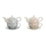 Teapot Home ESPRIT Blue White Beige Light Pink Dolomite 750 ml (2 Units) by Home ESPRIT, Tea and coffee sets - Ref: S3054756,...