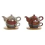 Tetera Home ESPRIT Blanco Beige Terracota Rosa claro Dolomita 750 ml (2 Unidades) de Home ESPRIT, Servicio de té y café - Ref...