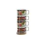 Conjunto de Chávenas de Café Home ESPRIT Azul Verde Cor de Rosa Lilás Metal Bambu Dolomite 260 ml de Home ESPRIT, Canecas - R...