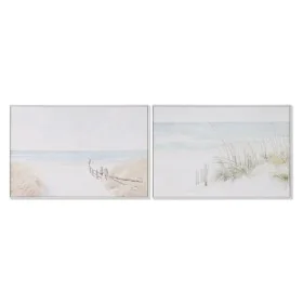 Cadre Home ESPRIT Plage méditerranéen 120 x 4 x 80 cm (2 Unités) de Home ESPRIT, Impressions sur toile - Réf : S3054766, Prix...