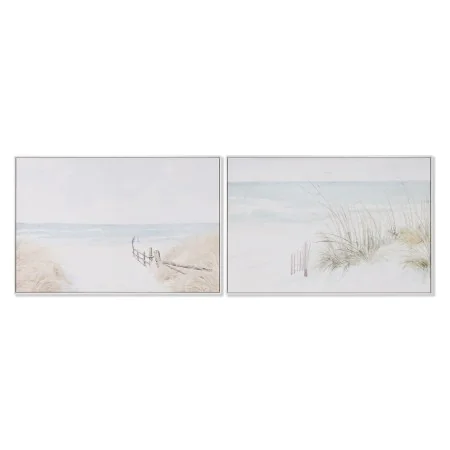 Cadre Home ESPRIT Plage méditerranéen 120 x 4 x 80 cm (2 Unités) de Home ESPRIT, Impressions sur toile - Réf : S3054766, Prix...