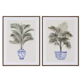 Painting Home ESPRIT Palms Colonial 60 x 4 x 80 cm (2 Units) by Home ESPRIT, Prints on Canvas - Ref: S3054772, Price: 88,45 €...