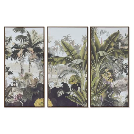 Set of 3 pictures Home ESPRIT Tropical 180 x 4 x 120 cm (3 Pieces) by Home ESPRIT, Prints on Canvas - Ref: S3054776, Price: 1...