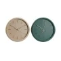 Reloj de Pared Home ESPRIT Verde Rosa PVC Moderno 30 x 4 x 30 cm (2 Unidades) de Home ESPRIT, Relojes de pared - Ref: S305479...