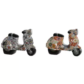 Decorative Figure Home ESPRIT Multicolour Mediterranean scooter 14 x 8 x 11 cm (2 Units) by Home ESPRIT, Ornaments - Ref: S30...