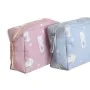 Necessaire da Viaggio DKD Home Decor Azzurro Bianco Verde Rosa polialgodon osos 15 x 6 x 12 cm (2 Unità) di DKD Home Decor, B...