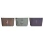 Trousse de toilette DKD Home Decor Marron Vert Bordeaux Toile Yoga 33 x 8 x 20 cm (3 Unités) de DKD Home Decor, Vanity - Réf ...