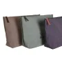 Toilet Bag DKD Home Decor Brown Green Burgundy Canvas Yoga 33 x 8 x 20 cm (3 Units) by DKD Home Decor, Cosmetic Cases - Ref: ...