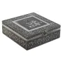 Caja-Joyero DKD Home Decor Plateado Azul cielo Madera Aluminio 18 x 18 x 6 cm de DKD Home Decor, Organizadores de joyas - Ref...