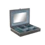 Boîte à bijoux DKD Home Decor Argenté Bleu ciel Bois Aluminium 27,5 x 20 x 5,4 cm de DKD Home Decor, Organiseurs de bijoux - ...