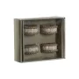 Anillo servilletero DKD Home Decor Natural Yute Resina Aluminio 6 x 3 x 6 cm 4 Piezas de DKD Home Decor, Servilleteros - Ref:...