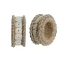 Rond de serviette DKD Home Decor Naturel Jute Résine Aluminium 6 x 3 x 6 cm 4 Pièces de DKD Home Decor, Ronds et porte-servie...