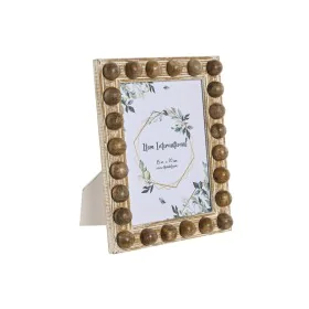 Cadre photo Home ESPRIT Blanc Marron Verre Bois de manguier 21 x 3 x 26 cm de Home ESPRIT, Cadres muraux et de table - Réf : ...