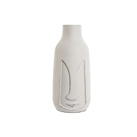 Vase Home ESPRIT White Mango wood Modern Face 15 x 15 x 30 cm by Home ESPRIT, Vases - Ref: S3054907, Price: 22,77 €, Discount: %