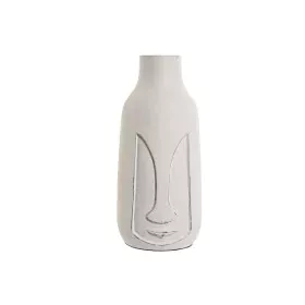 Vase Home ESPRIT White Mango wood Modern Face 15 x 15 x 30 cm by Home ESPRIT, Vases - Ref: S3054907, Price: 19,95 €, Discount: %