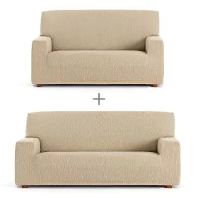 Sofa cover set Eysa TROYA Beige 70 x 110 x 210 cm 2 Pieces by Eysa, Sofas & Couches - Ref: D1606784, Price: 59,24 €, Discount: %