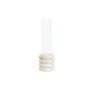 Castiçais Home ESPRIT Branco Natural Cristal Mármore 10 x 10 x 33 cm de Home ESPRIT, Candelabros e suportes para velas - Ref:...