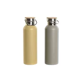 Botella Térmica Home ESPRIT Beige Gris 500 ml (2 Unidades) de Home ESPRIT, Termos - Ref: S3054935, Precio: 19,89 €, Descuento: %