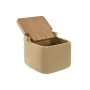 Saleiro com Tampa Home ESPRIT Bege Cinzento Natural Bambu Dolomite 15 x 12 x 11 cm (2 Unidades) de Home ESPRIT, Dosificadores...