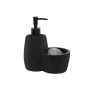 Dispensador de Jabón Home ESPRIT Negro Resina ABS 15 x 8,7 x 18,5 cm de Home ESPRIT, Soportes y dispensadores - Ref: S3054944...