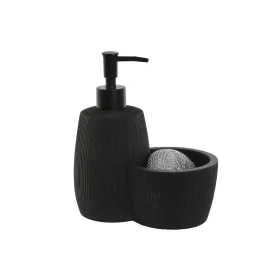 Distributeur de Savon Home ESPRIT Noir Résine ABS 15 x 8,7 x 18,5 cm de Home ESPRIT, Supports et distributeurs - Réf : S30549...