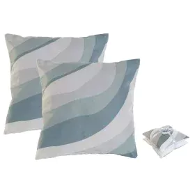 Set of cushions Home ESPRIT Waves 45 x 5 x 45 cm (2 Units) by Home ESPRIT, Cushions - Ref: S3054950, Price: 9,81 €, Discount: %