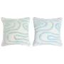 Cushion Home ESPRIT Blue White Green 40 x 5 x 40 cm (2 Units) by Home ESPRIT, Cushions - Ref: S3054953, Price: 15,75 €, Disco...