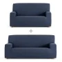 Sofa cover set Eysa TROYA Blue 70 x 110 x 210 cm 2 Pieces by Eysa, Sofas & Couches - Ref: D1606786, Price: 64,57 €, Discount: %