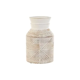 Vaso Home ESPRIT Bianco Naturale Legno di mango Coloniale 15 x 15 x 38 cm di Home ESPRIT, Vasi - Rif: S3054955, Prezzo: 41,67...