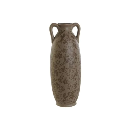 Vaso Home ESPRIT Castanho Verde Grés Folha de planta 13 x 13 x 35 cm de Home ESPRIT, Jarrões - Ref: S3054957, Preço: 12,28 €,...