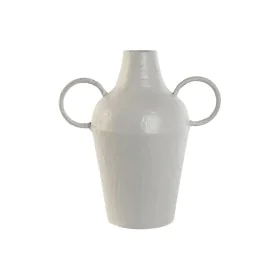 Vase Home ESPRIT Weiß Metall 33,5 x 20 x 36 cm von Home ESPRIT, Vasen - Ref: S3054966, Preis: 27,82 €, Rabatt: %