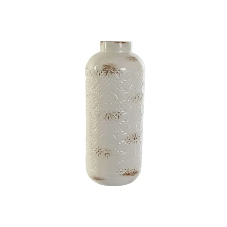 Vase Home ESPRIT Blanc Métal 15 x 15 x 36 cm de Home ESPRIT, Vases - Réf : S3054967, Prix : 20,75 €, Remise : %