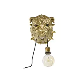 Lampada da Parete Home ESPRIT Dorato Resina 50 W Moderno Bulldog 220 V 25 x 23 x 29 cm di Home ESPRIT, Lampadario a braccia -...