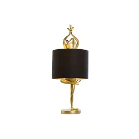 Desk lamp Home ESPRIT Black Golden Resin 50 W 220 V 28 x 28 x 68 cm (2 Units) by Home ESPRIT, Bedside and Table Lamps - Ref: ...