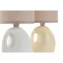 Lampada da tavolo Home ESPRIT Bianco Crema Dolomite 220 W 40 V 14 x 14 x 30 cm (2 Unità) (12 Unità) di Home ESPRIT, Lampade d...