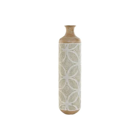 Jarrón Home ESPRIT Verde Beige Natural Metal Tropical 18 x 18 x 66 cm de Home ESPRIT, Jarrones - Ref: S3055026, Precio: 26,51...