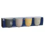 Juego de 4 Tazas Mug Home ESPRIT Amarillo Beige Gris Rosa Porcelana 410 ml 13 x 9 x 9,4 cm de Home ESPRIT, Tazas - Ref: S3055...