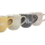 Juego de 4 Tazas Mug Home ESPRIT Amarillo Beige Gris Rosa Porcelana 410 ml 13 x 9 x 9,4 cm de Home ESPRIT, Tazas - Ref: S3055...