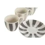 Set of 6 Cups with Plate Home ESPRIT Green Beige Grey Porcelain 90 ml 8,5 x 6,2 x 5,5 cm by Home ESPRIT, Cups - Ref: S3055037...