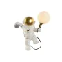 Lampada da Parete Home ESPRIT Bianco Dorato Metallo Resina Moderno Astronauta 26 x 21,6 x 33 cm di Home ESPRIT, Lampadario a ...