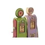 Figura Decorativa Home ESPRIT Magenta Pistacho Vintage gasolinera 7 x 4 x 17 cm (2 Unidades) de Home ESPRIT, Adornos - Ref: S...