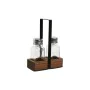 Salière et Poivrière Home ESPRIT Noir Verre Bois d'acacia 12 x 6 x 17,5 cm de Home ESPRIT, Doseurs d'assaisonnements et d'épi...